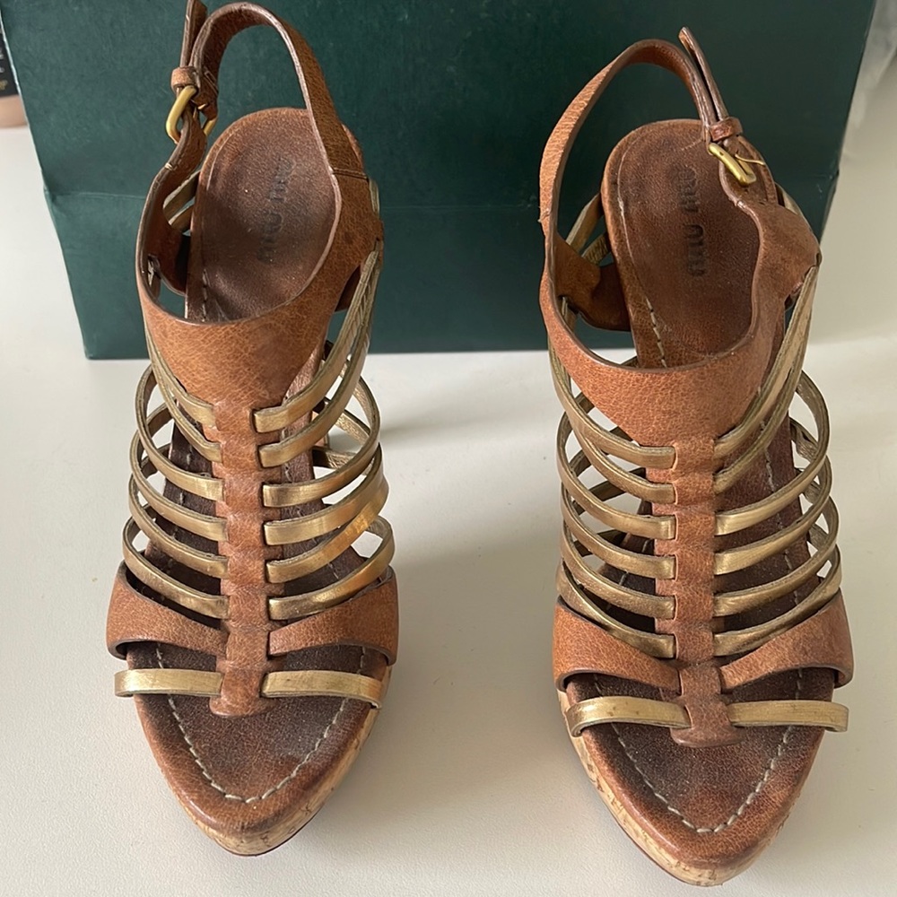 Miu Miu platform heels